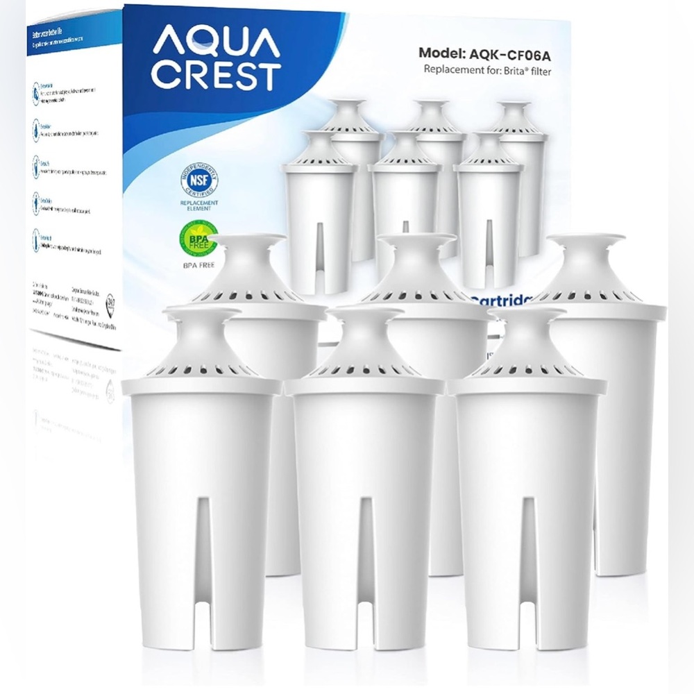 NEW BRITA WATER REPLACEMENT FILTERS 6 PACK
